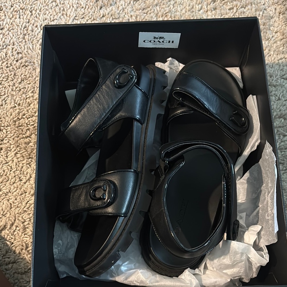 Coach Black sandals